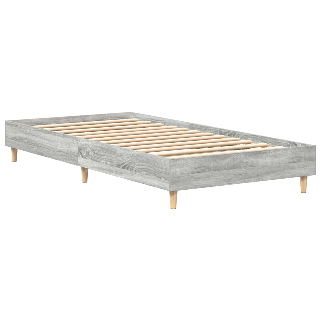 Bettrahmen Grau Sonoma 80 x 200 cm Holzwerkstoff