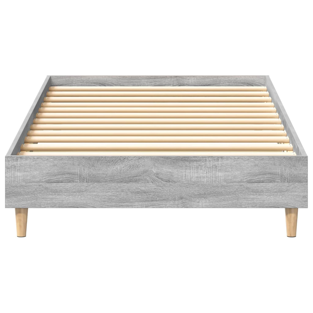 Bettrahmen Grau Sonoma 80 x 200 cm Holzwerkstoff