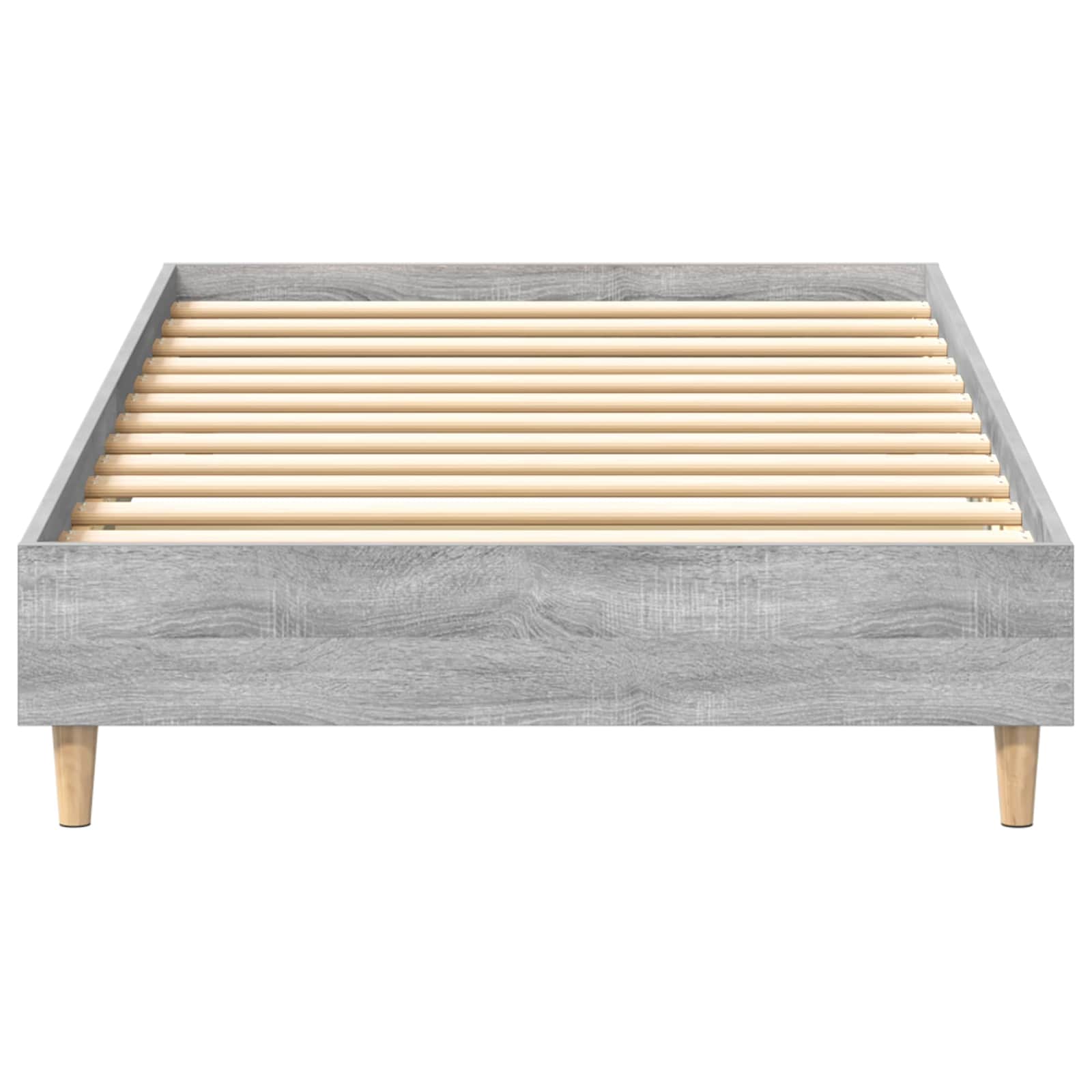 Bettrahmen Grau Sonoma 80 x 200 cm Holzwerkstoff