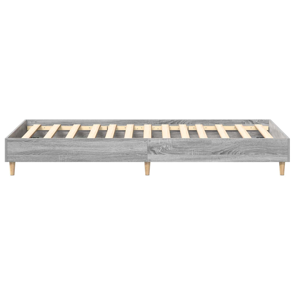 Bettrahmen Grau Sonoma 80 x 200 cm Holzwerkstoff
