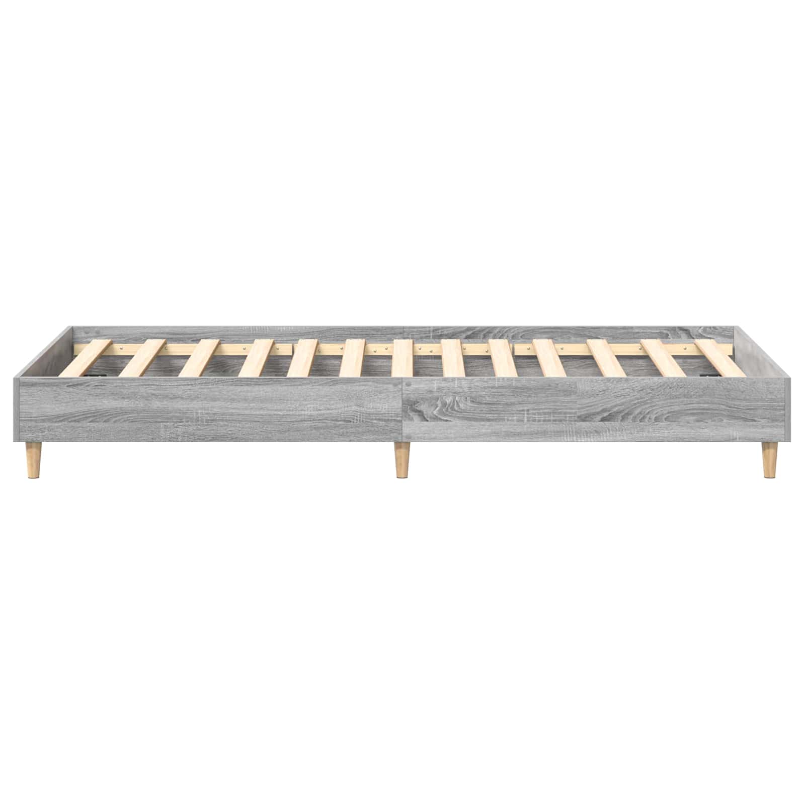 Bettrahmen Grau Sonoma 80 x 200 cm Holzwerkstoff