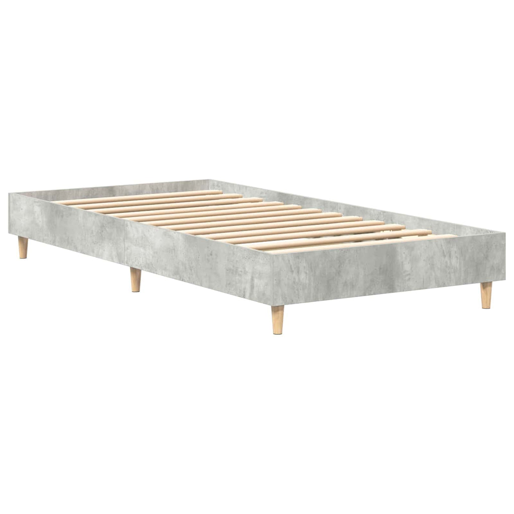 Bettrahmen Betongrau 80 x 200 cm Holzwerkstoff