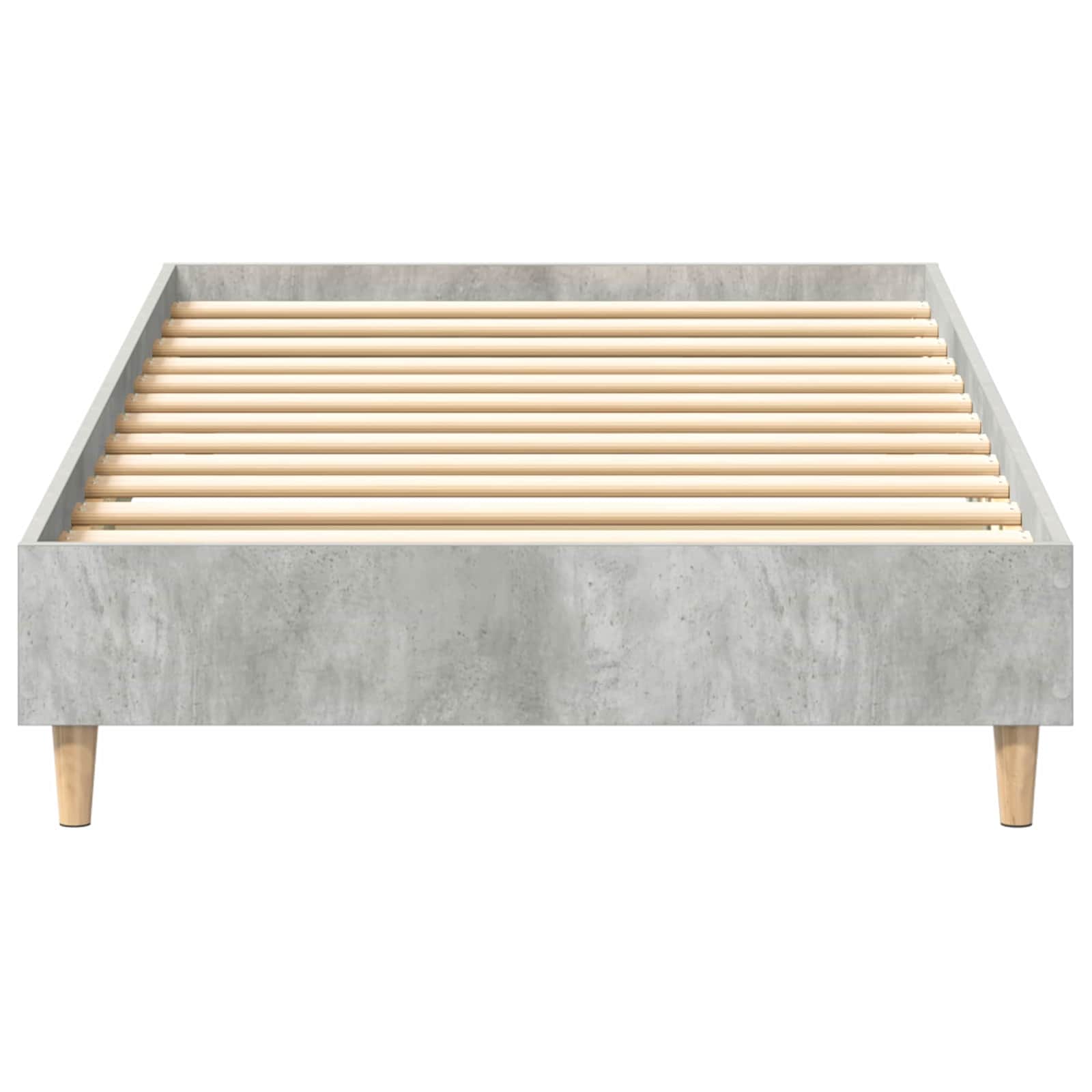 Bettrahmen Betongrau 80 x 200 cm Holzwerkstoff