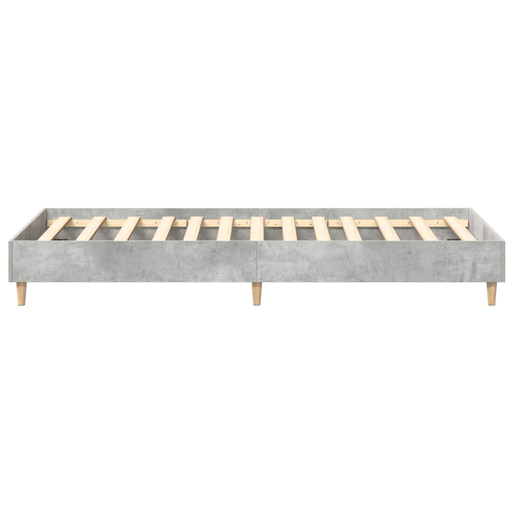 Bettrahmen Betongrau 80 x 200 cm Holzwerkstoff