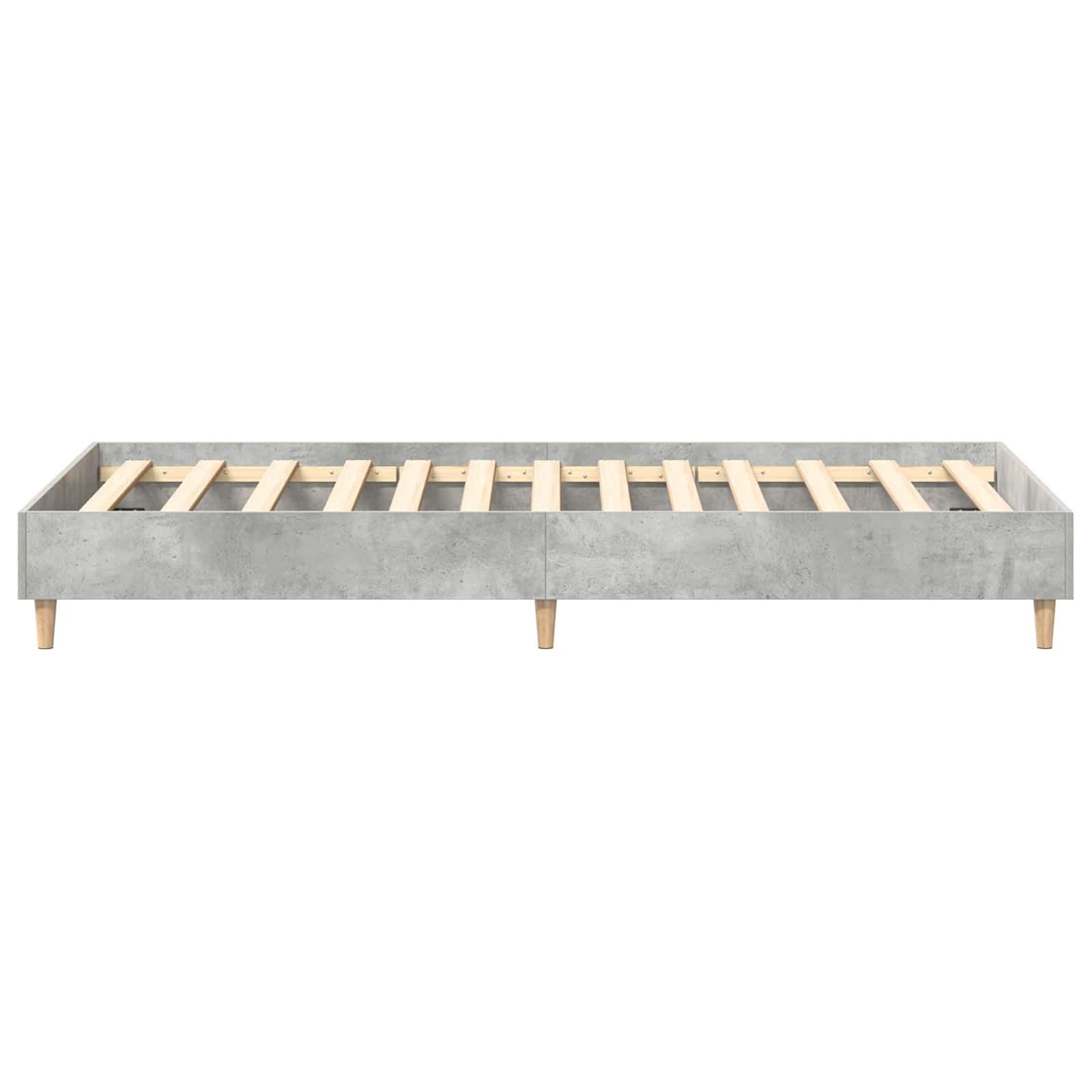 Bettrahmen Betongrau 80 x 200 cm Holzwerkstoff