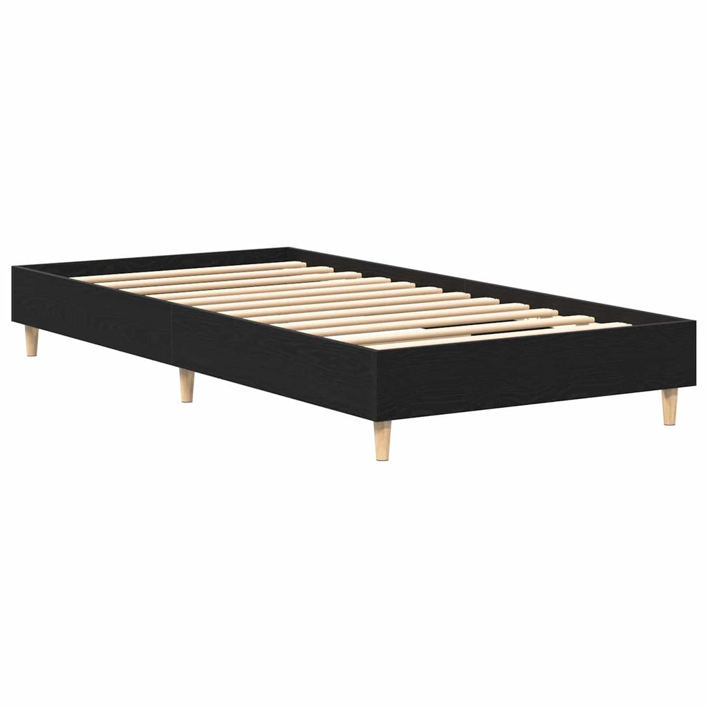 Bettrahmen Schwarze Eiche 80 x 200 cm Holzwerkstoff