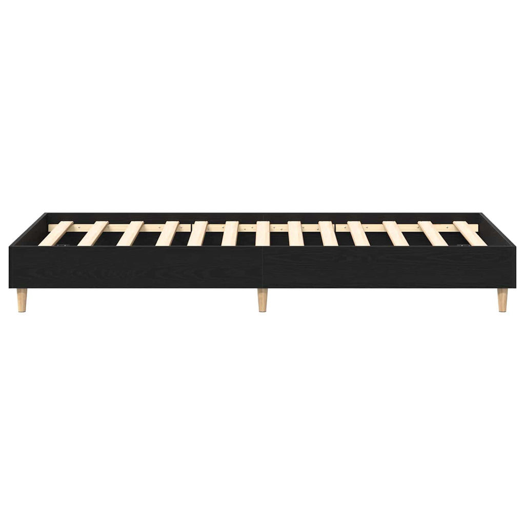 Bettrahmen Schwarze Eiche 80 x 200 cm Holzwerkstoff
