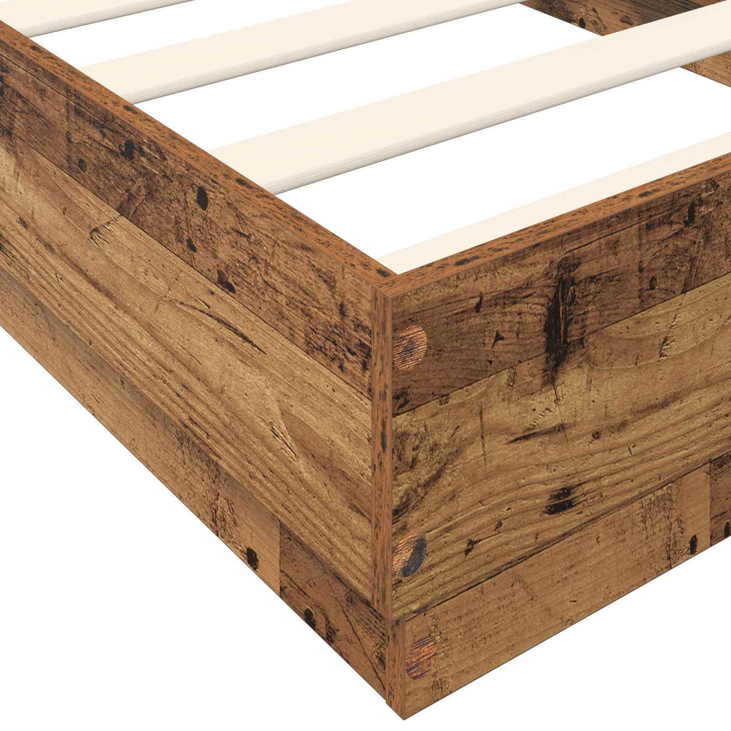 Bodenbettgestell Altholz 80 x 200 cm Holzwerkstoff