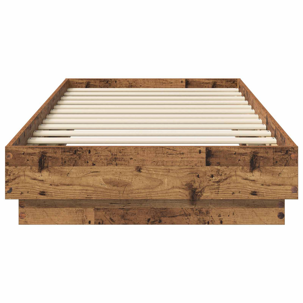 Bodenbettgestell Altholz 80 x 200 cm Holzwerkstoff