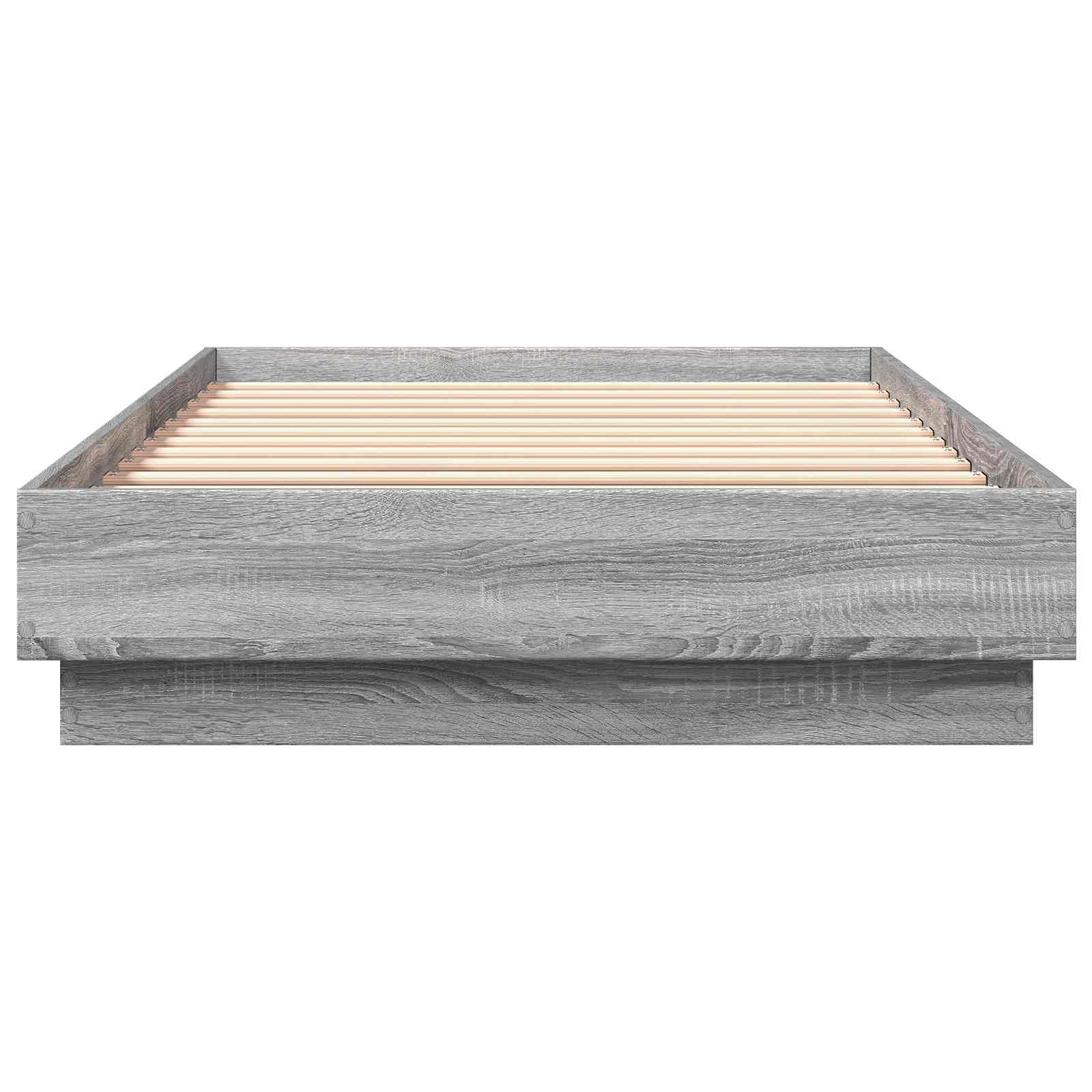 Bodenbettgestell Grau Sonoma 80 x 200 cm Holzwerkstoff