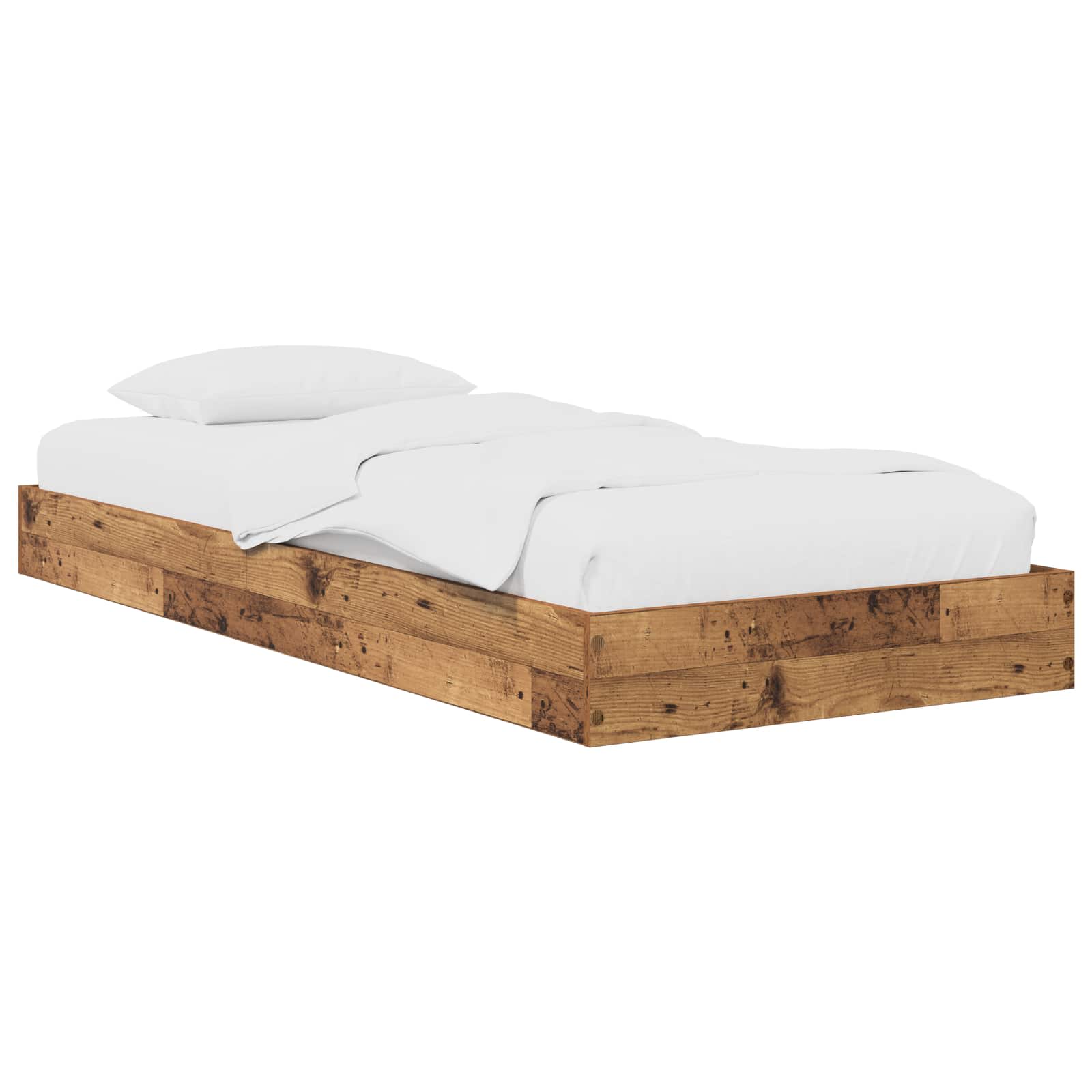 Bodenbettgestell Altholz 80 x 200 cm Holzwerkstoff