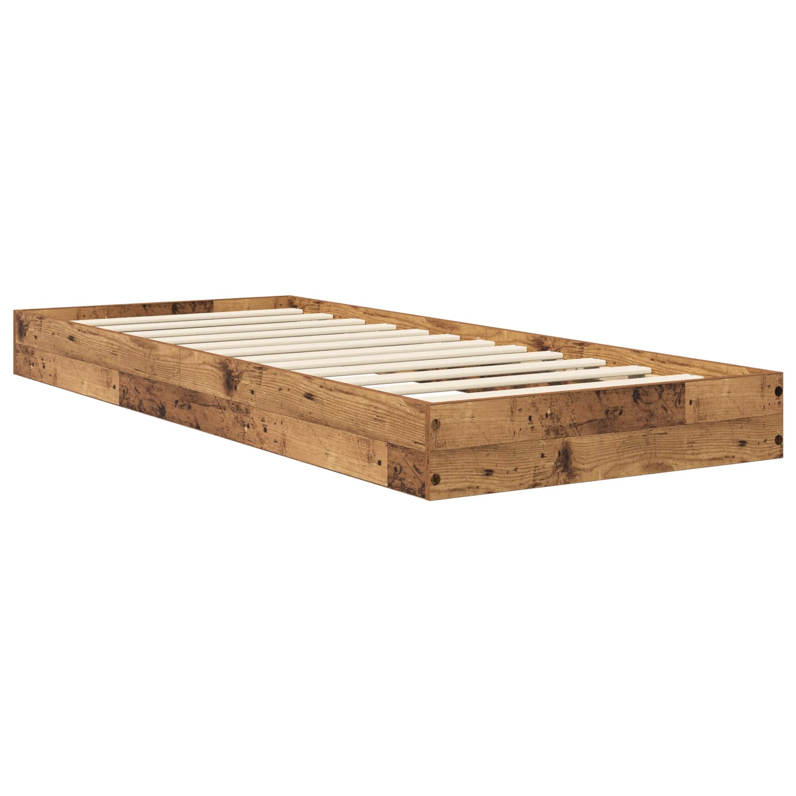 Bodenbettgestell Altholz 80 x 200 cm Holzwerkstoff