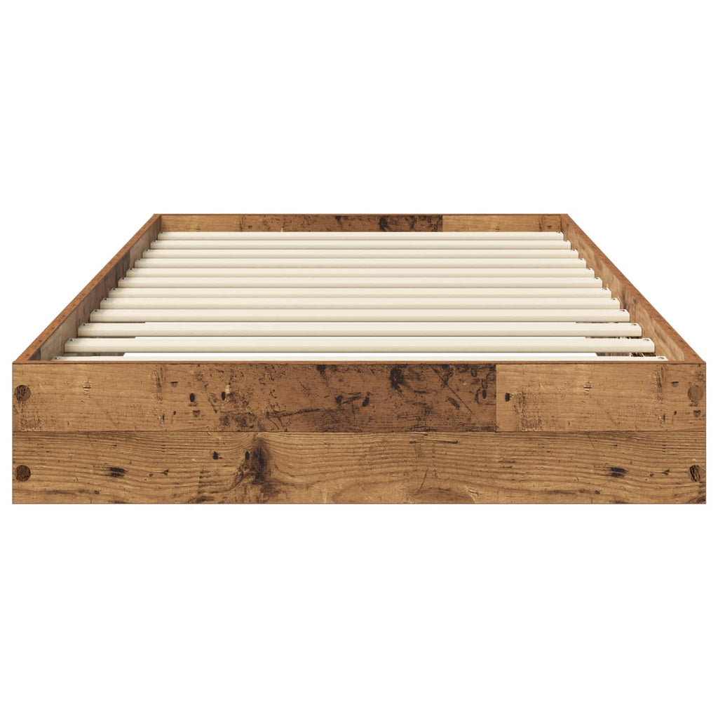 Bodenbettgestell Altholz 80 x 200 cm Holzwerkstoff