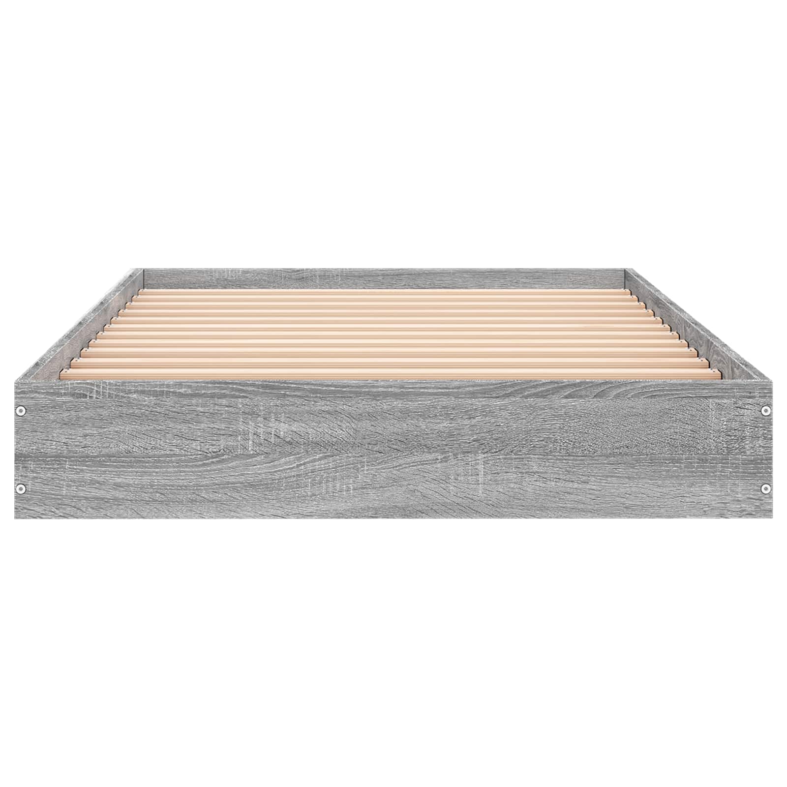 Bodenbettgestell Grau Sonoma 80 x 200 cm Holzwerkstoff