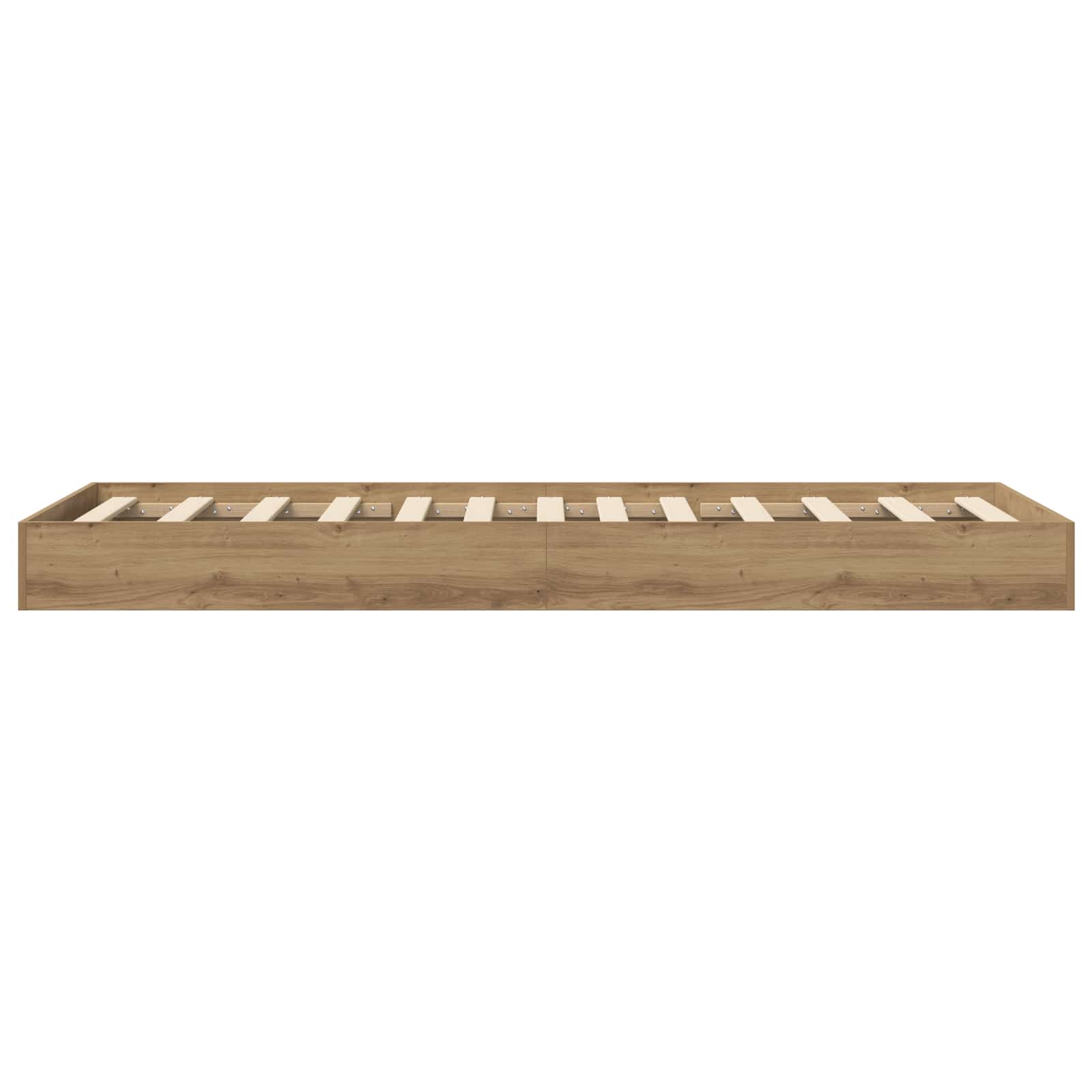 Bodenbettgestell Artisan-Eiche 80 x 200 cm Holzwerkstoff