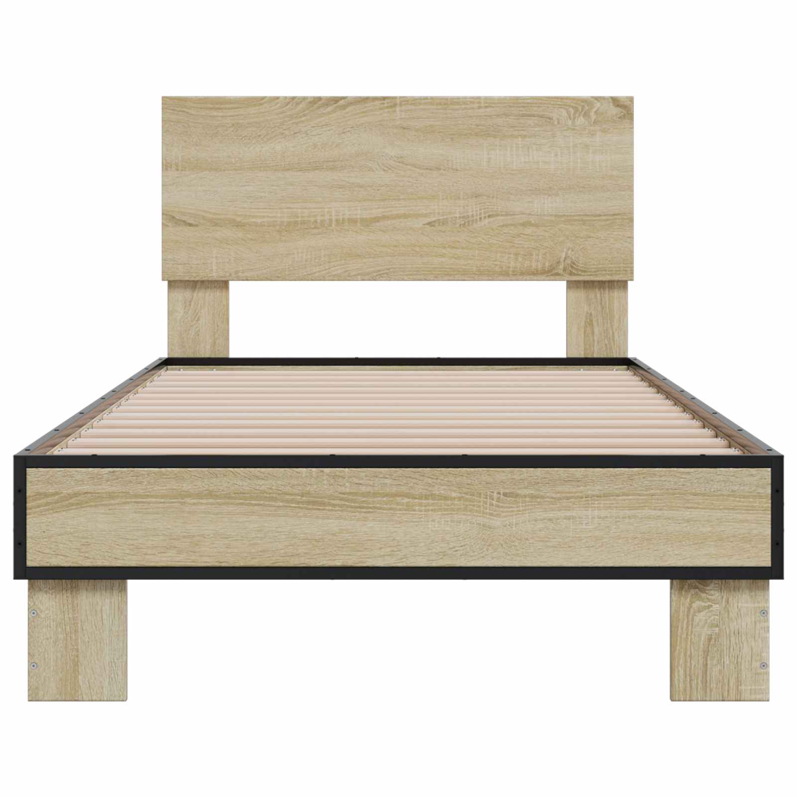 Bettgestell mit Kopfteil Sonoma-Eiche 80 x 200 cm Holzwerkstoff