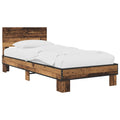 Bettgestell mit Kopfteil Altholz 80 x 200 cm Holzwerkstoff