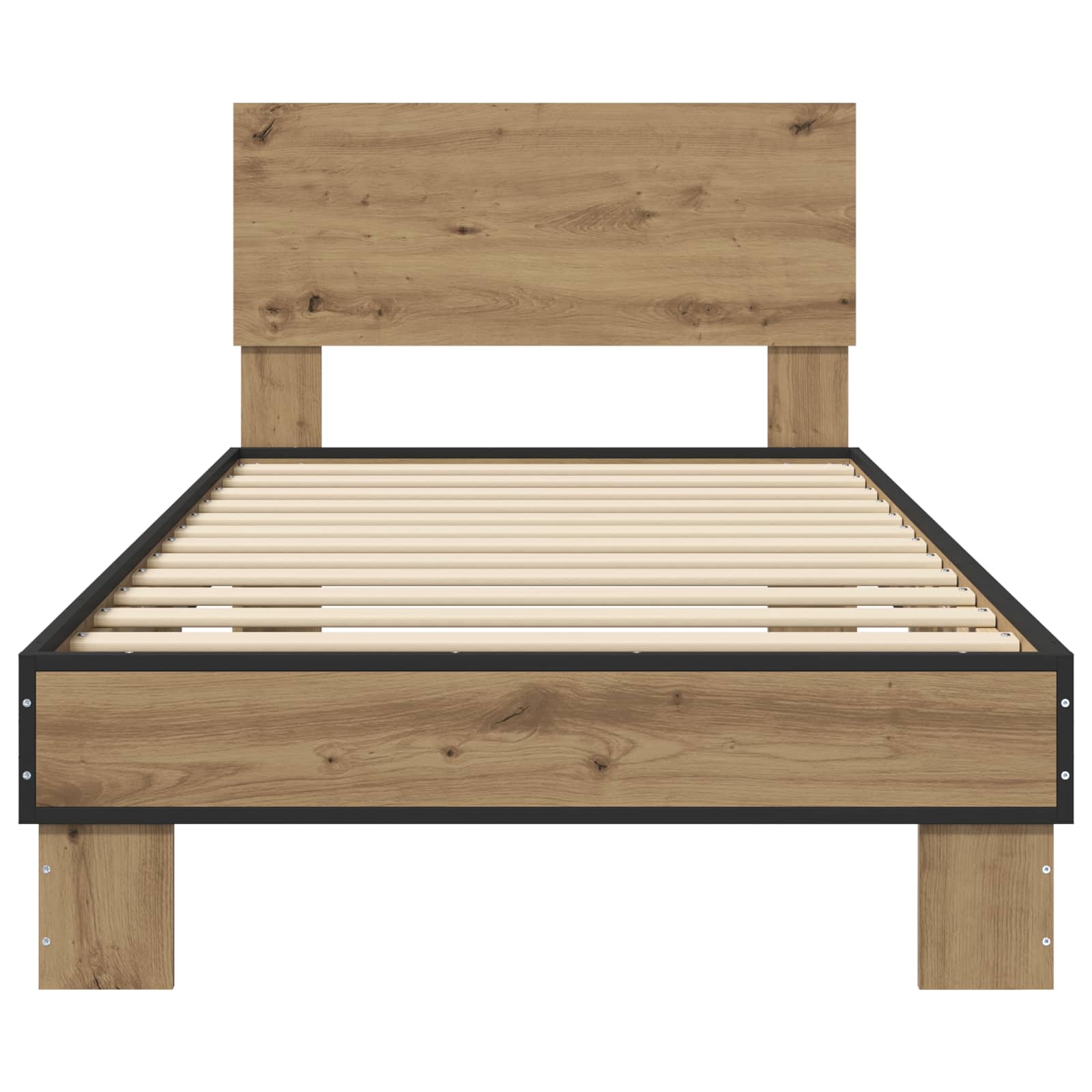 Bettgestell mit Kopfteil Artisan-Eiche 80 x 200 cm