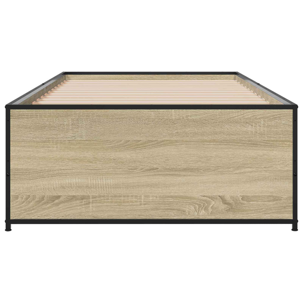 Bettrahmen Sonoma-Eiche 80 x 200 cm Holzwerkstoff