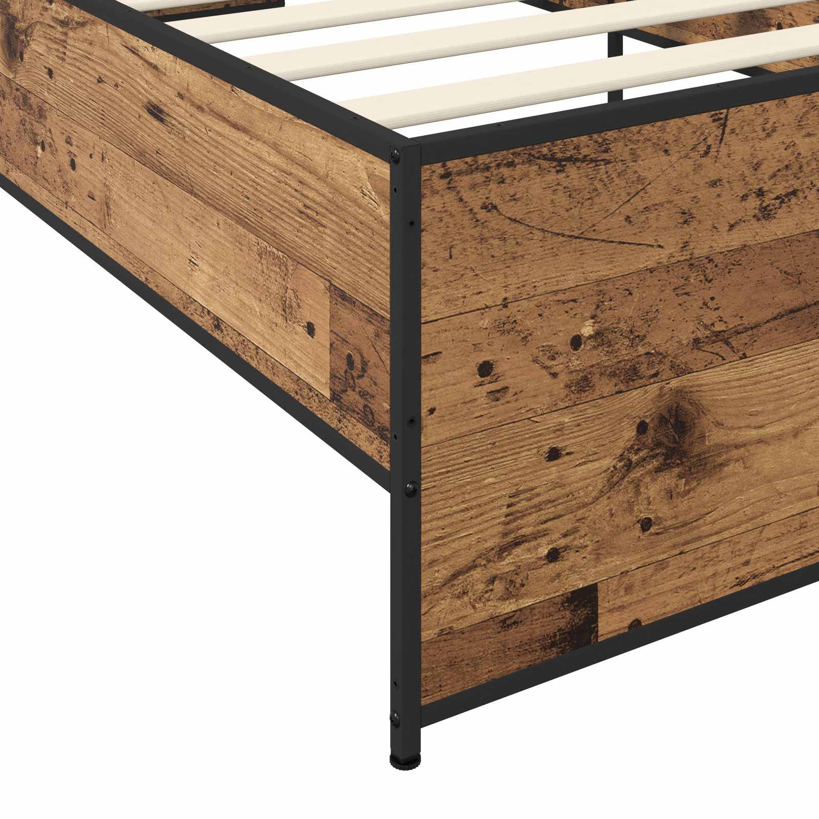 Bettrahmen Altholz 80 x 200 cm Holzwerkstoff