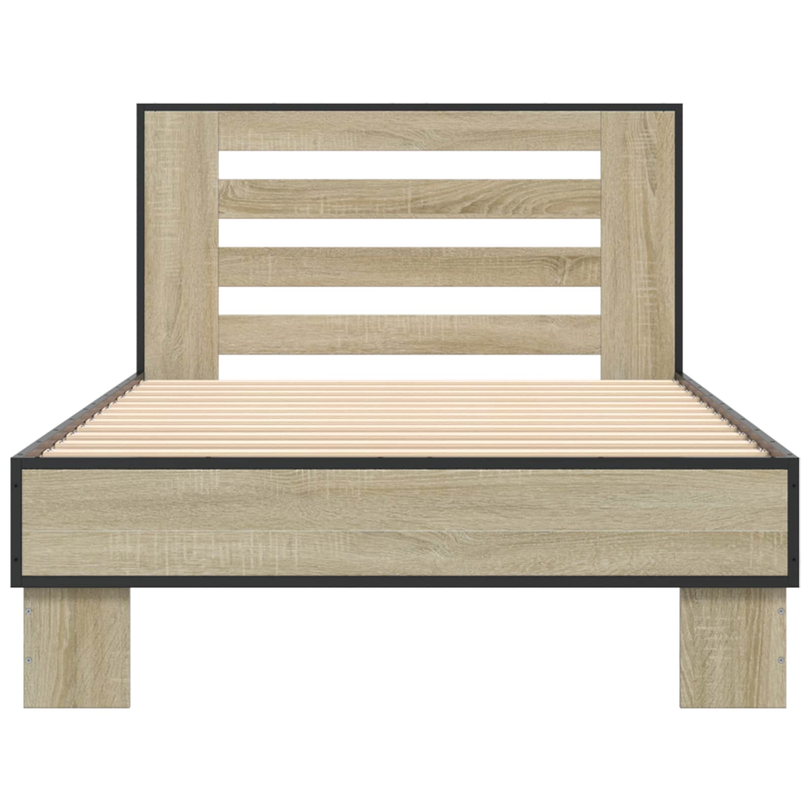 Bettgestell mit Kopfteil Sonoma-Eiche 80 x 200 cm Holzwerkstoff