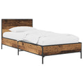 Bettgestell mit Kopfteil Altholz 80 x 200 cm Holzwerkstoff