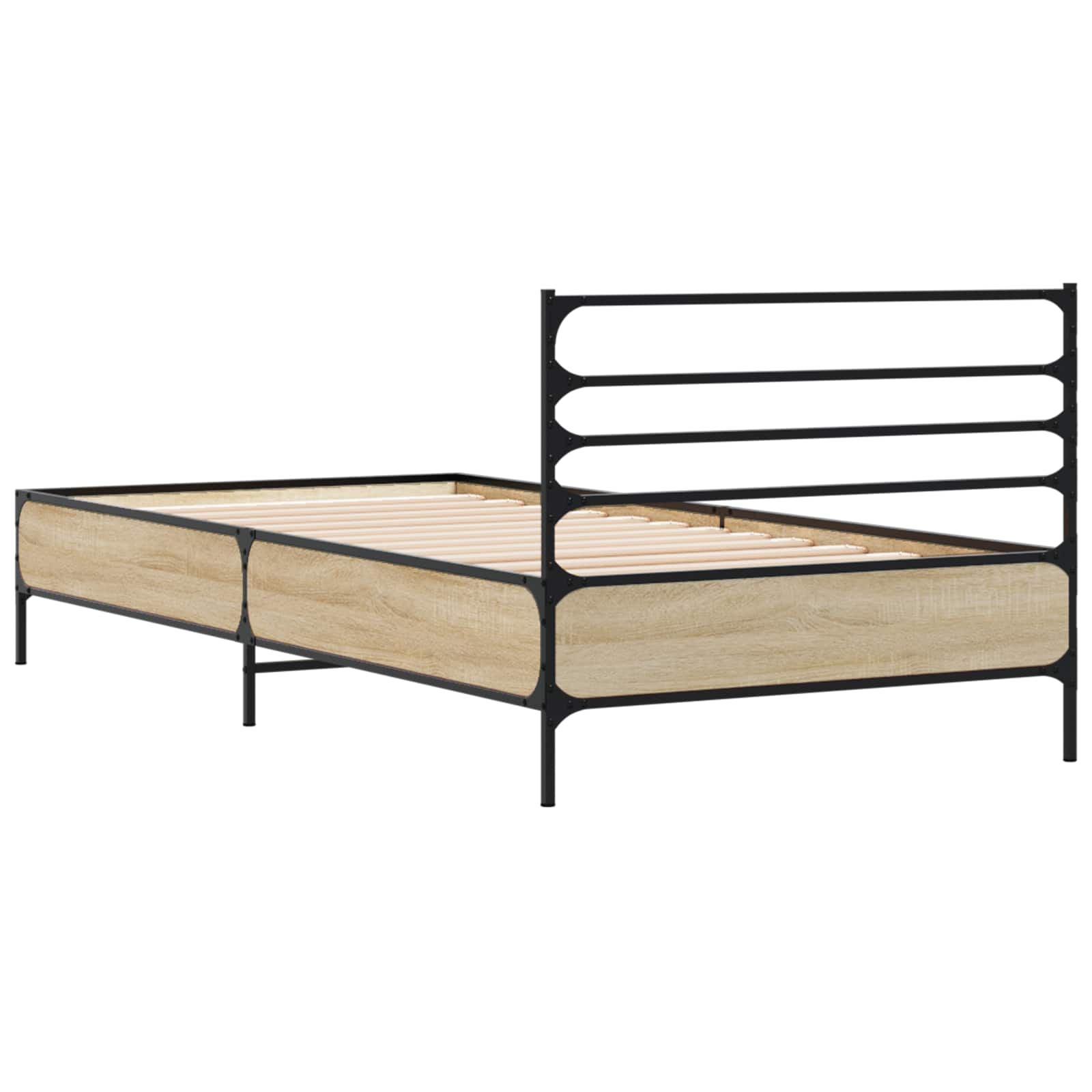 Bettrahmen Sonoma-Eiche 80 x 200 cm Holzwerkstoff