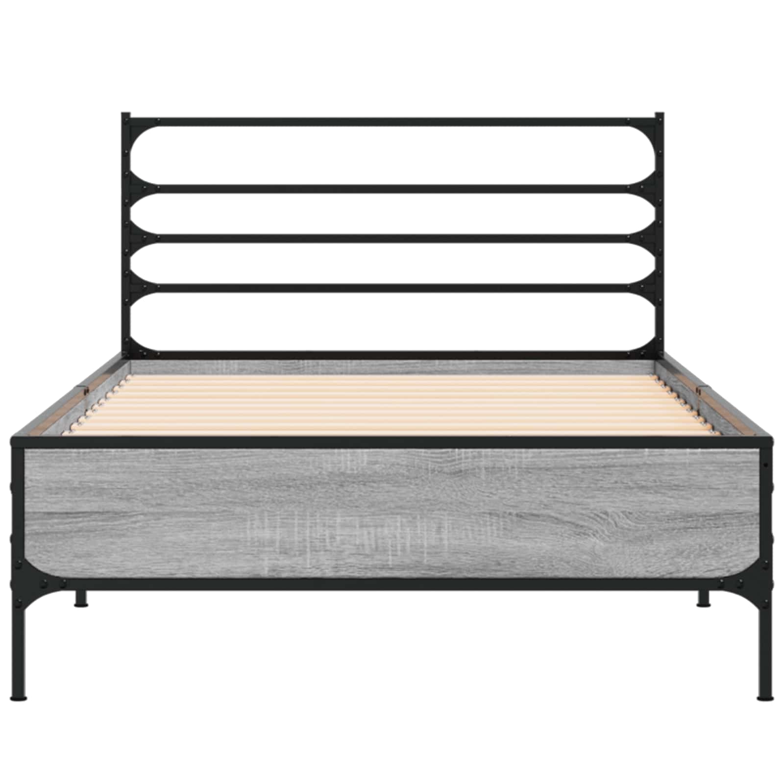 Bettrahmen Grau Sonoma 80 x 200 cm Holzwerkstoff