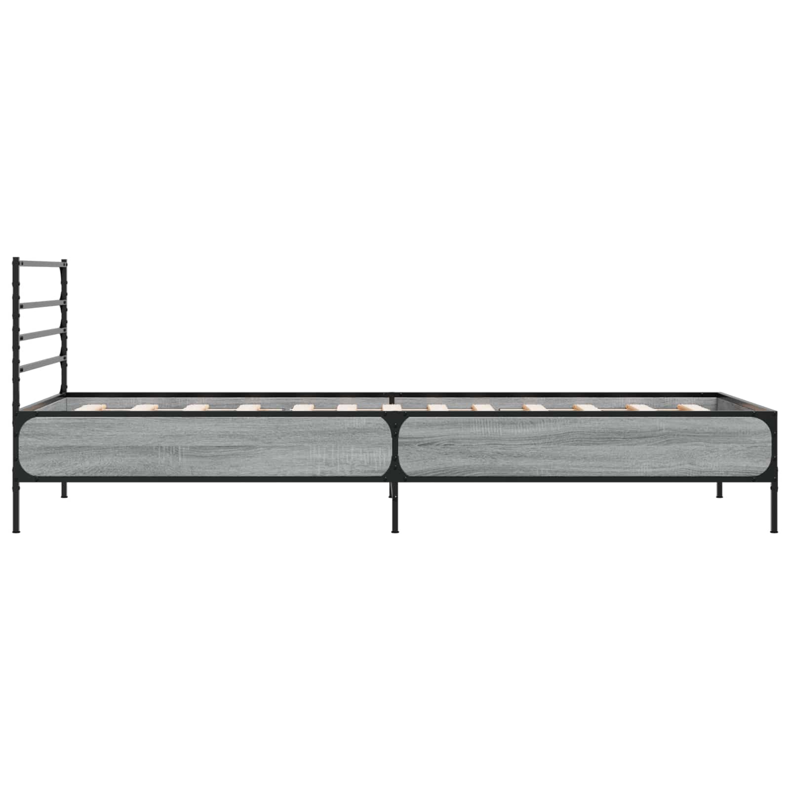 Bettrahmen Grau Sonoma 80 x 200 cm Holzwerkstoff
