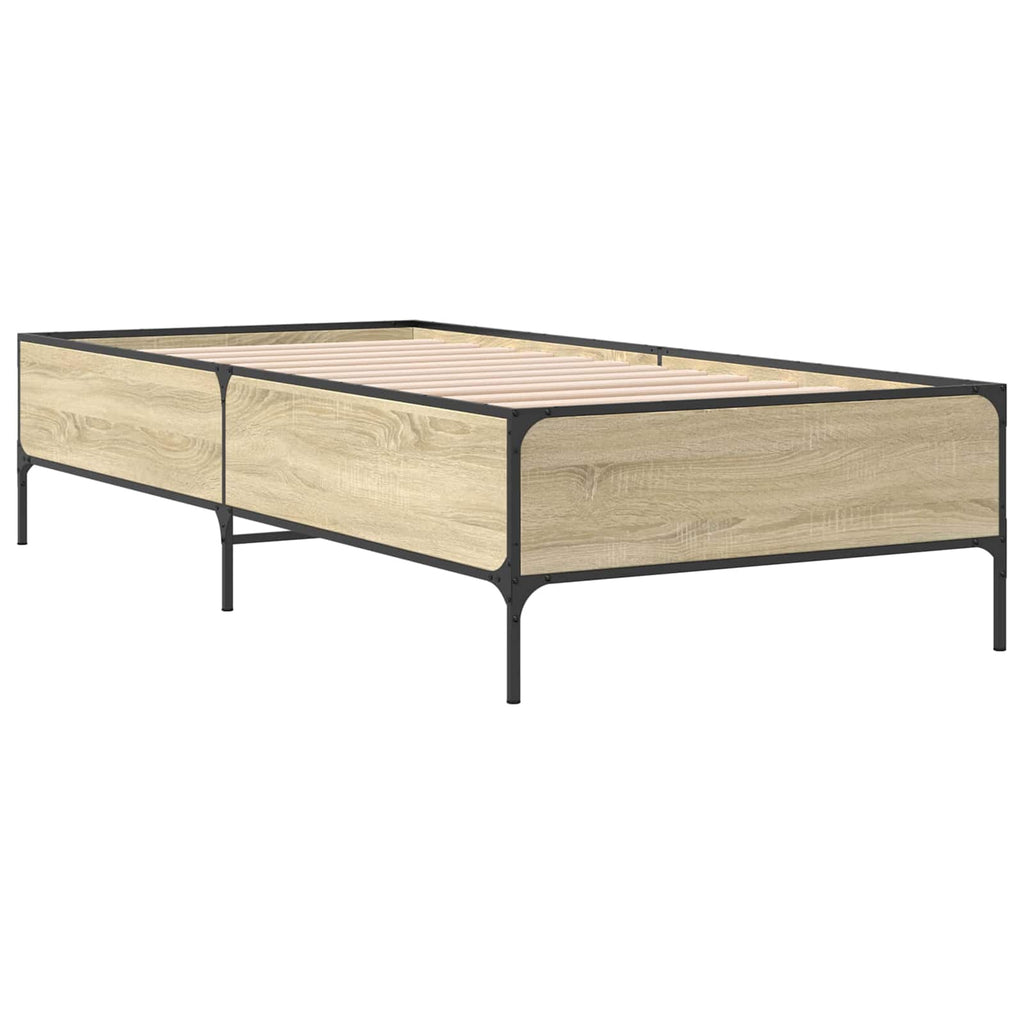 Bettrahmen Sonoma-Eiche 80 x 200 cm Holzwerkstoff