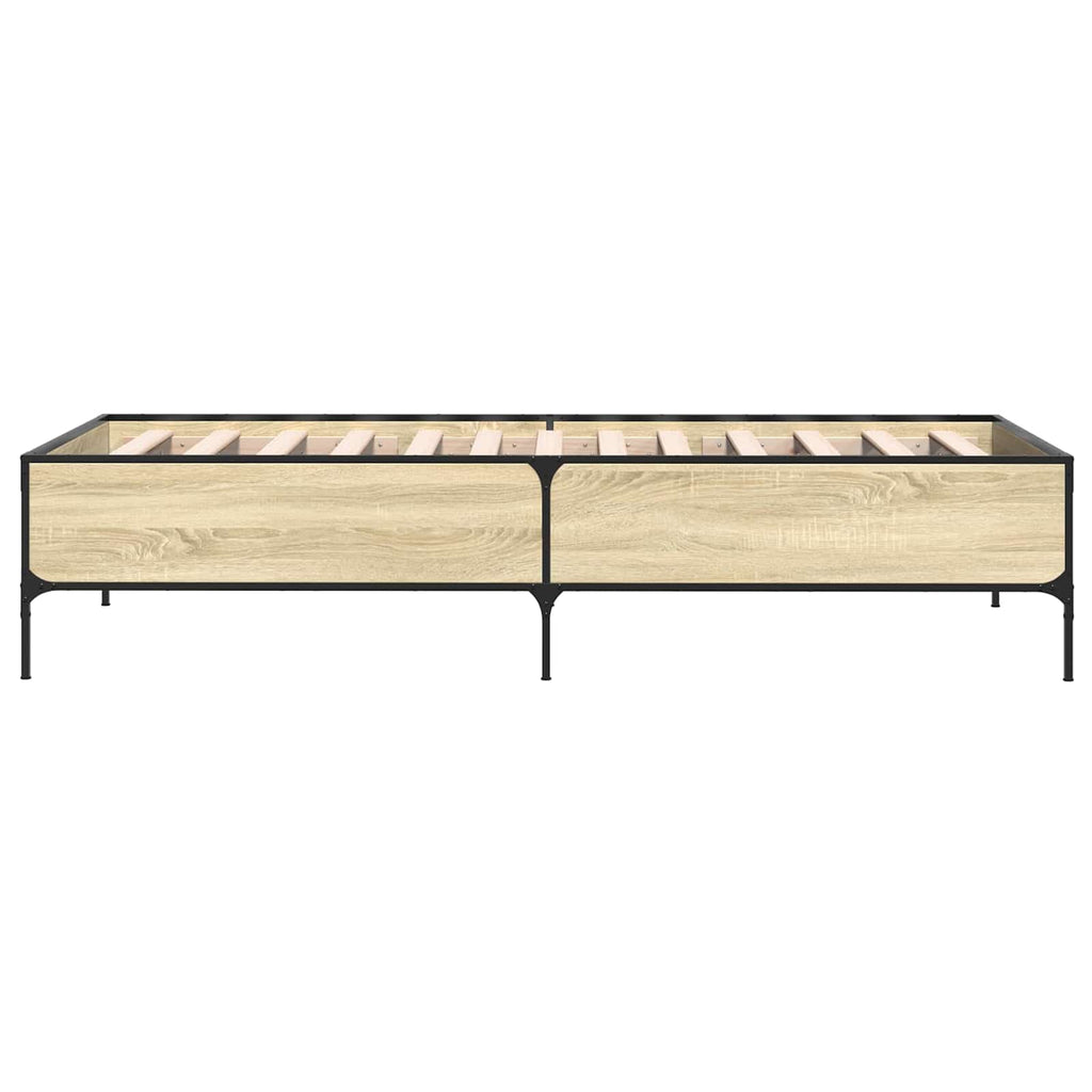 Bettrahmen Sonoma-Eiche 80 x 200 cm Holzwerkstoff