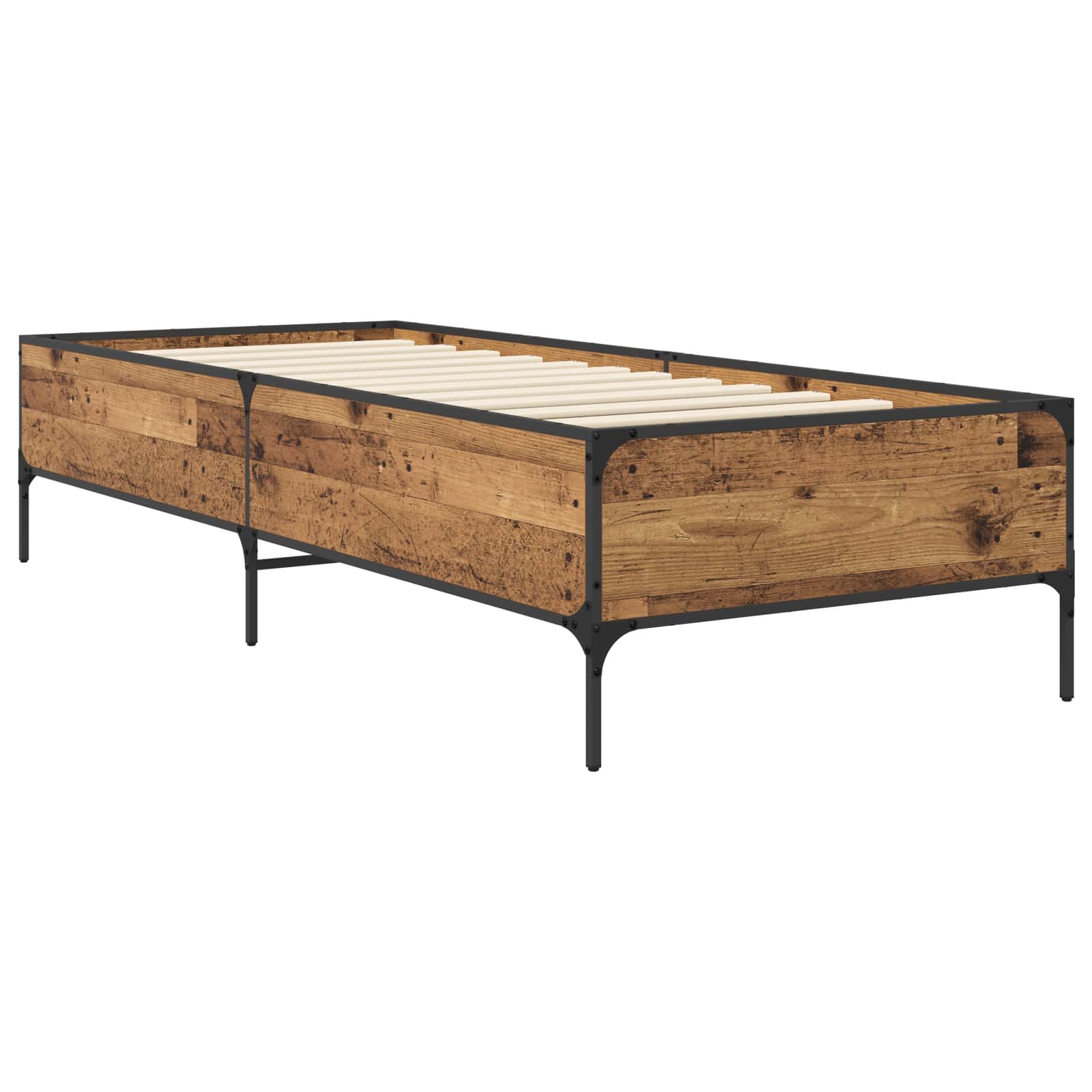 Bettrahmen Altholz 80 x 200 cm Holzwerkstoff