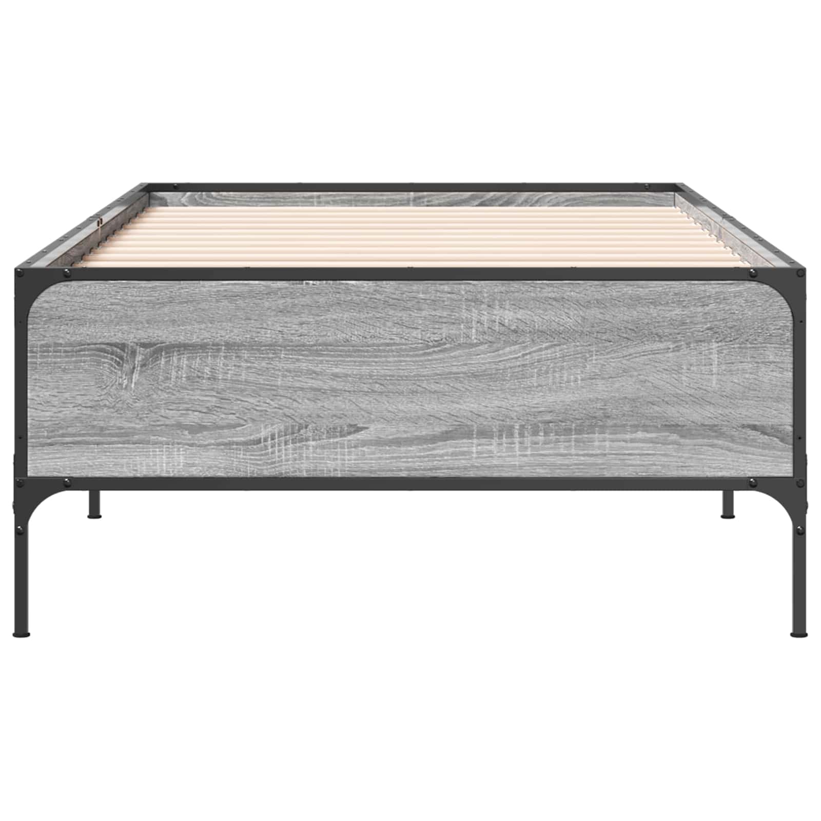 Bettrahmen Grau Sonoma 80 x 200 cm Holzwerkstoff
