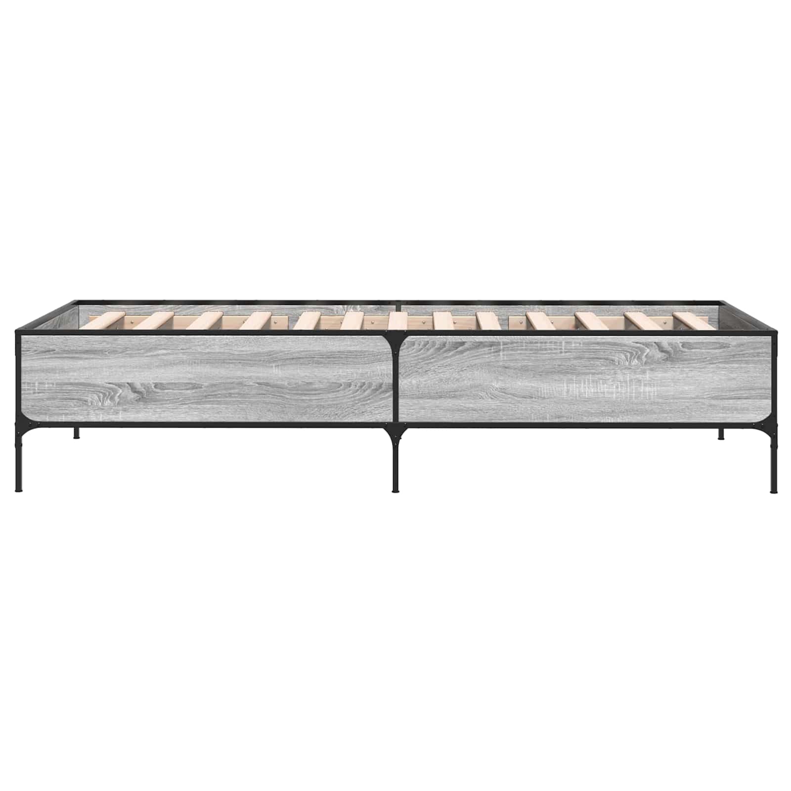 Bettrahmen Grau Sonoma 80 x 200 cm Holzwerkstoff