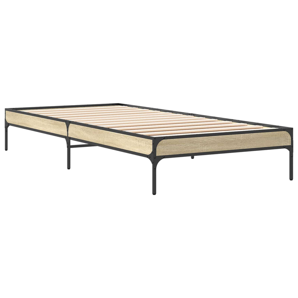 Bettrahmen Sonoma-Eiche 80 x 200 cm Holzwerkstoff