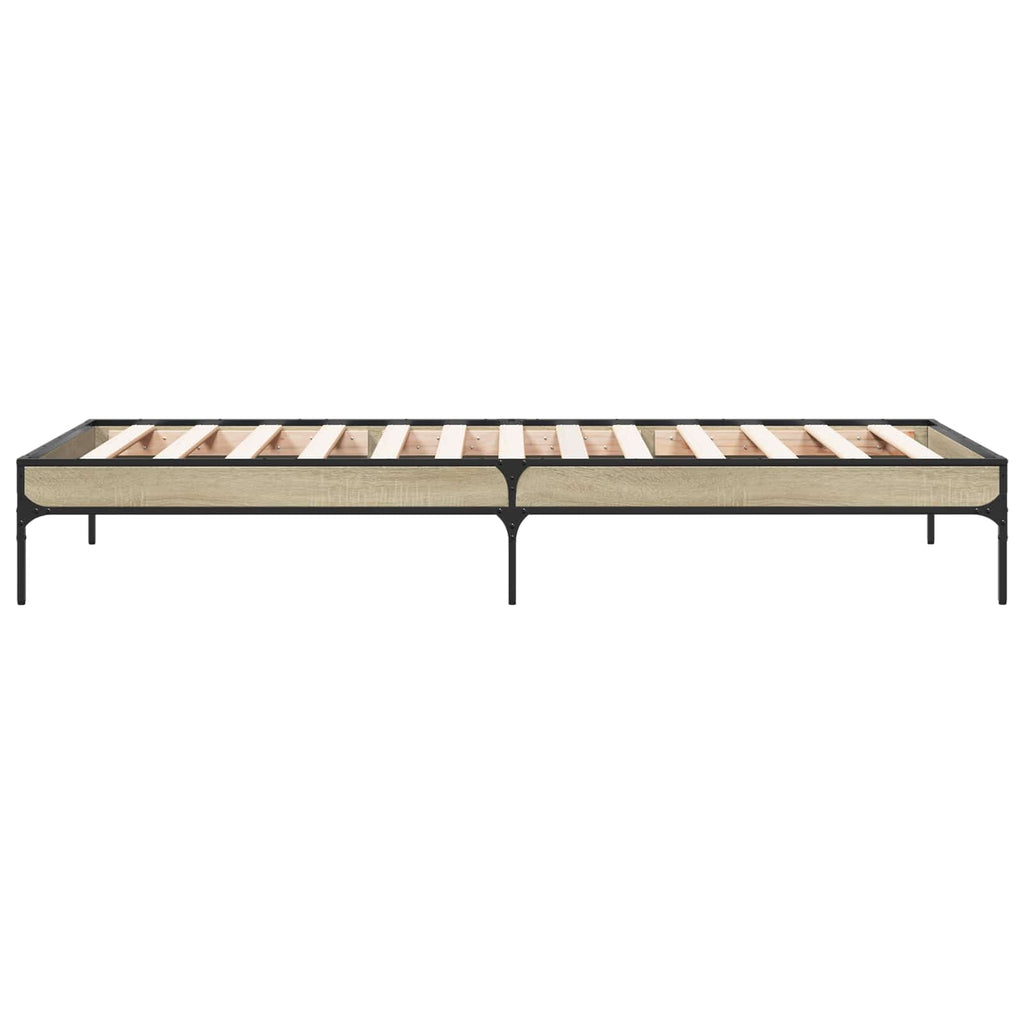 Bettrahmen Sonoma-Eiche 80 x 200 cm Holzwerkstoff