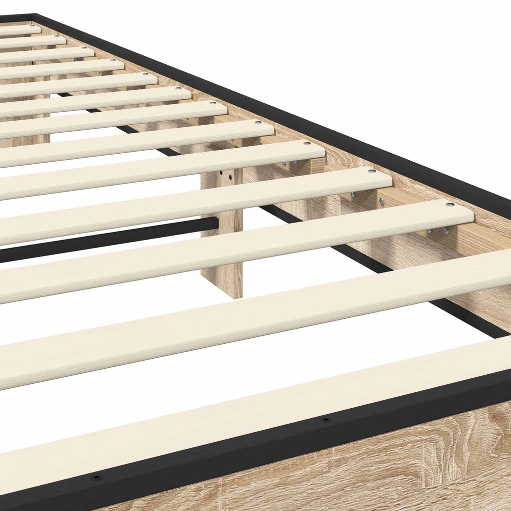 Bettrahmen Sonoma-Eiche 80 x 200 cm Holzwerkstoff