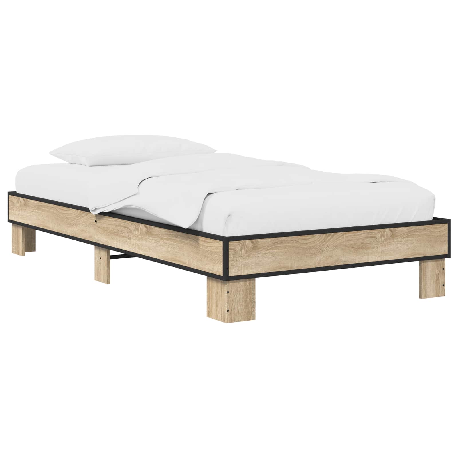 Bettrahmen Sonoma-Eiche 80 x 200 cm Holzwerkstoff