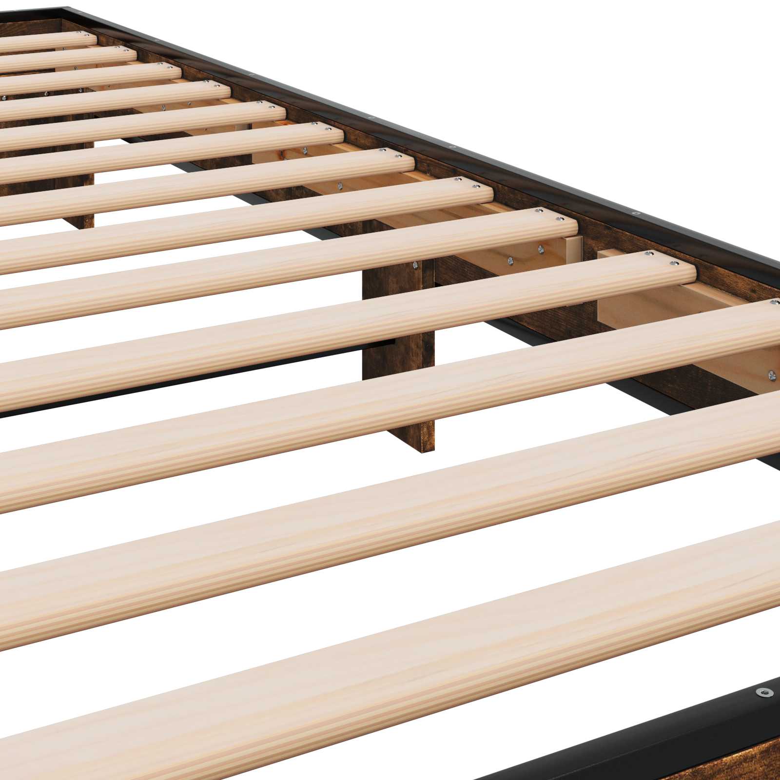 Bettrahmen Geräucherte Eiche 80 x 200 cm Holzwerkstoff