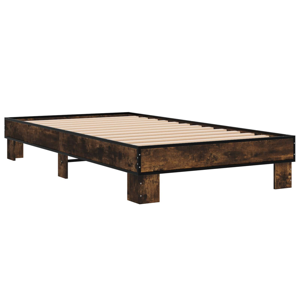 Bettrahmen Geräucherte Eiche 80 x 200 cm Holzwerkstoff