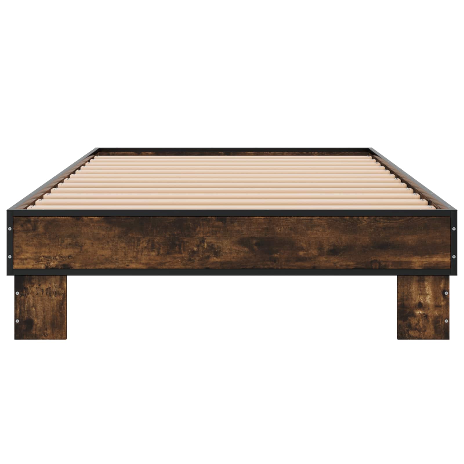 Bettrahmen Geräucherte Eiche 80 x 200 cm Holzwerkstoff