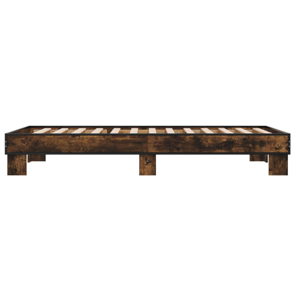 Bettrahmen Geräucherte Eiche 80 x 200 cm Holzwerkstoff