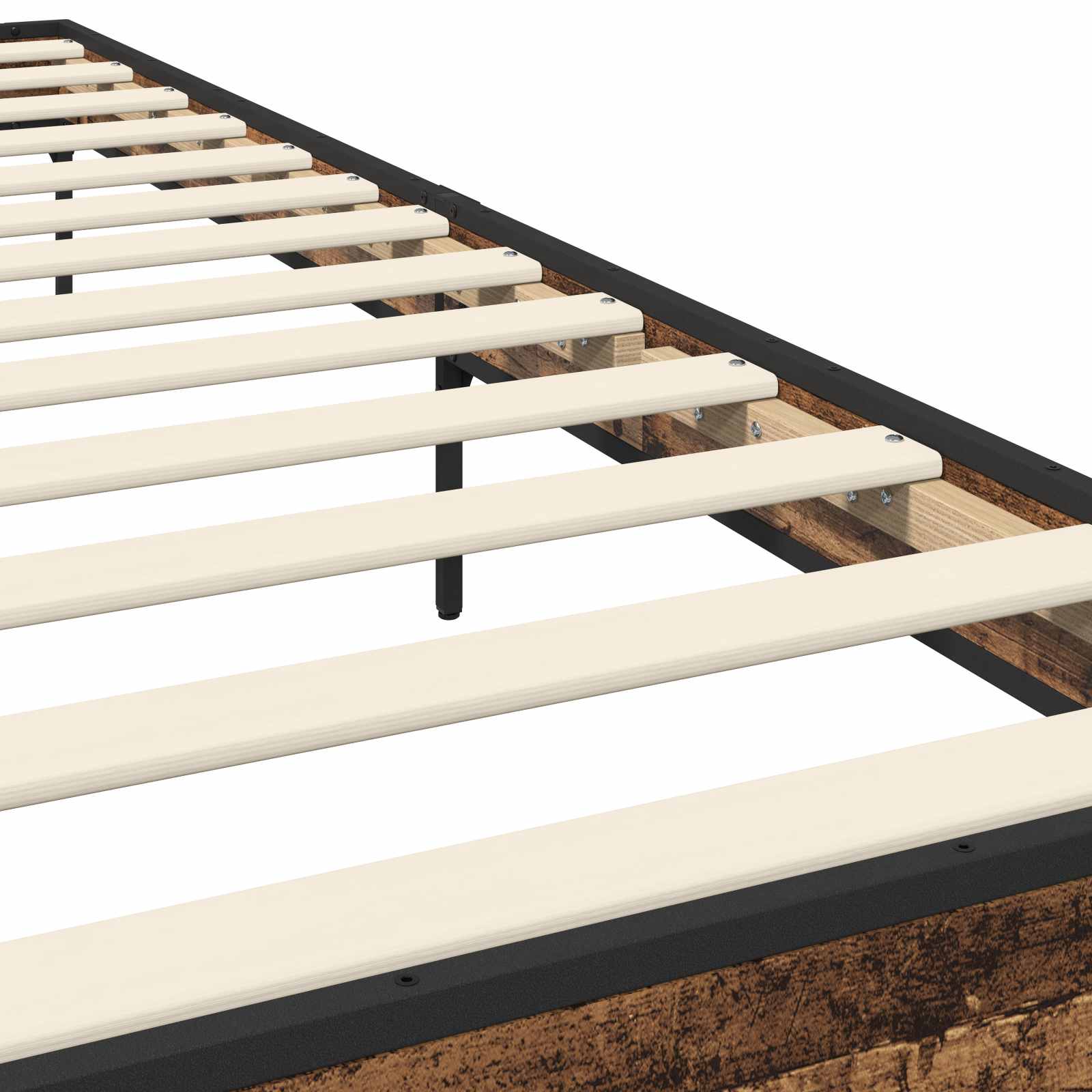 Bettrahmen Altholz 80 x 200 cm Holzwerkstoff