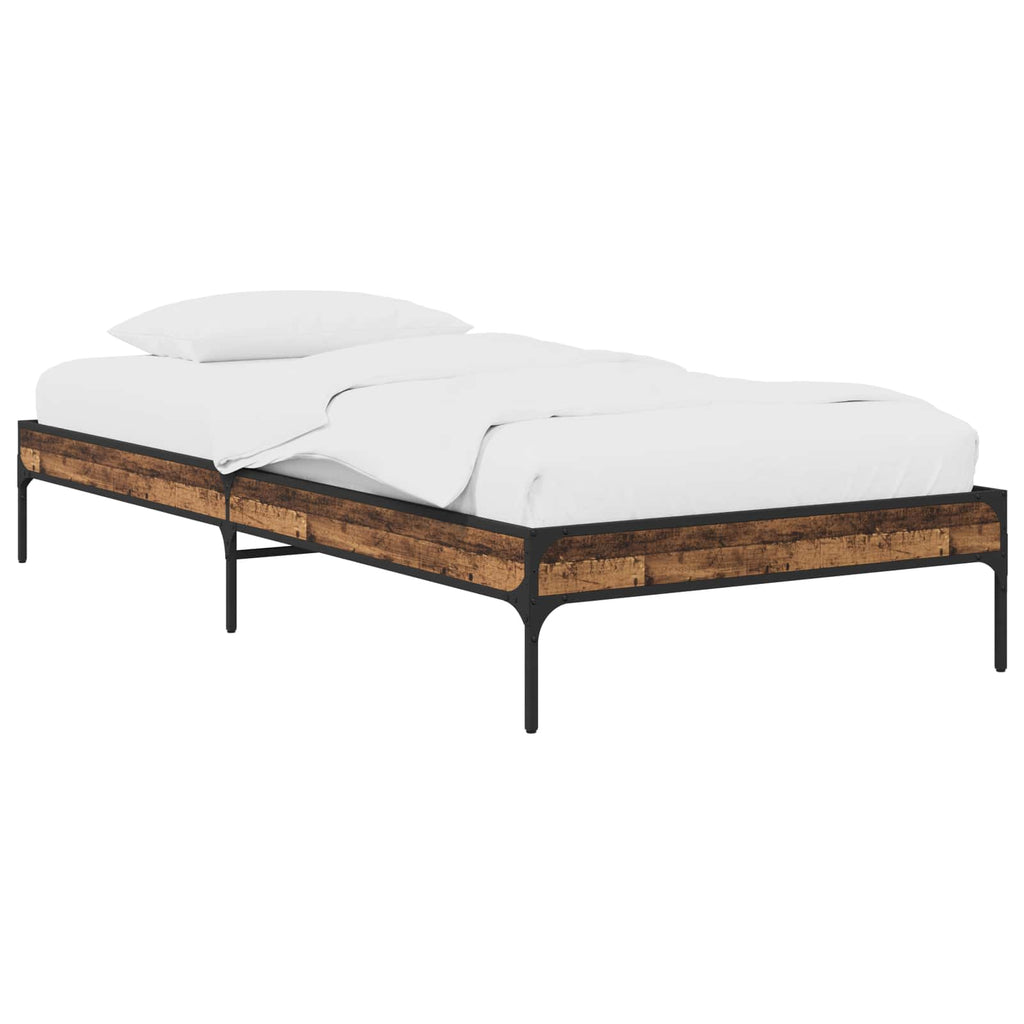 Bettrahmen Altholz 80 x 200 cm Holzwerkstoff