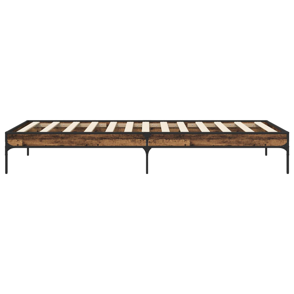 Bettrahmen Altholz 80 x 200 cm Holzwerkstoff