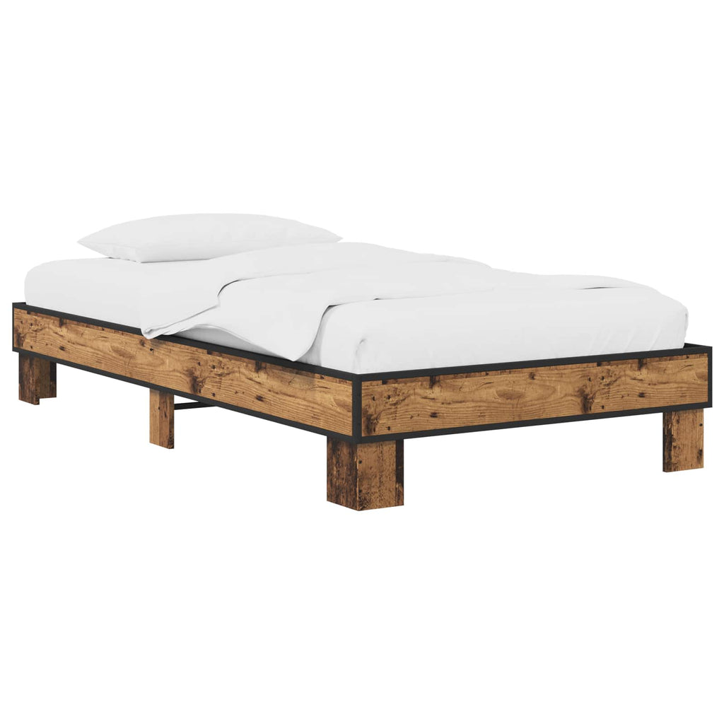 Bettrahmen Altholz 80 x 200 cm Holzwerkstoff