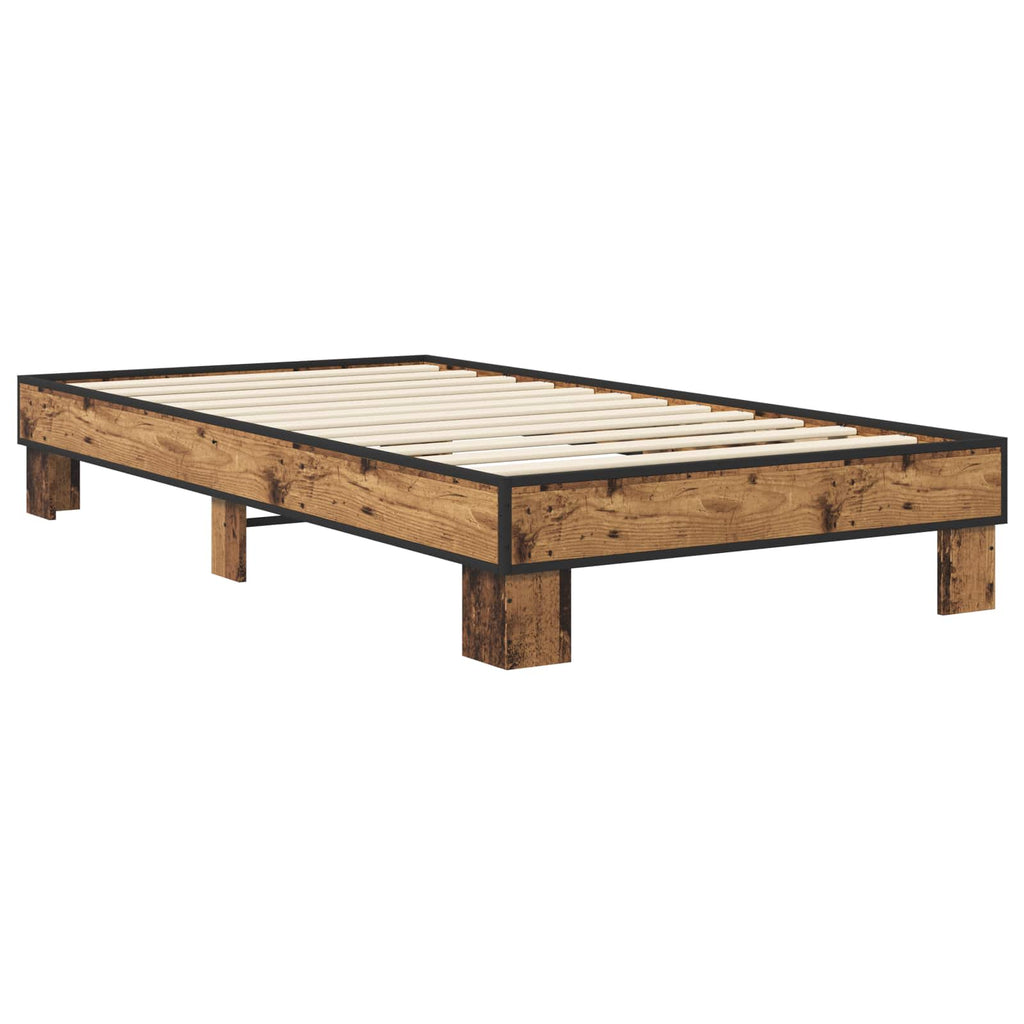 Bettrahmen Altholz 80 x 200 cm Holzwerkstoff
