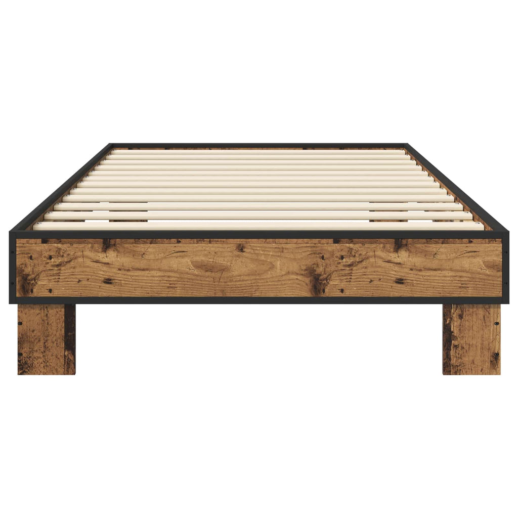 Bettrahmen Altholz 80 x 200 cm Holzwerkstoff