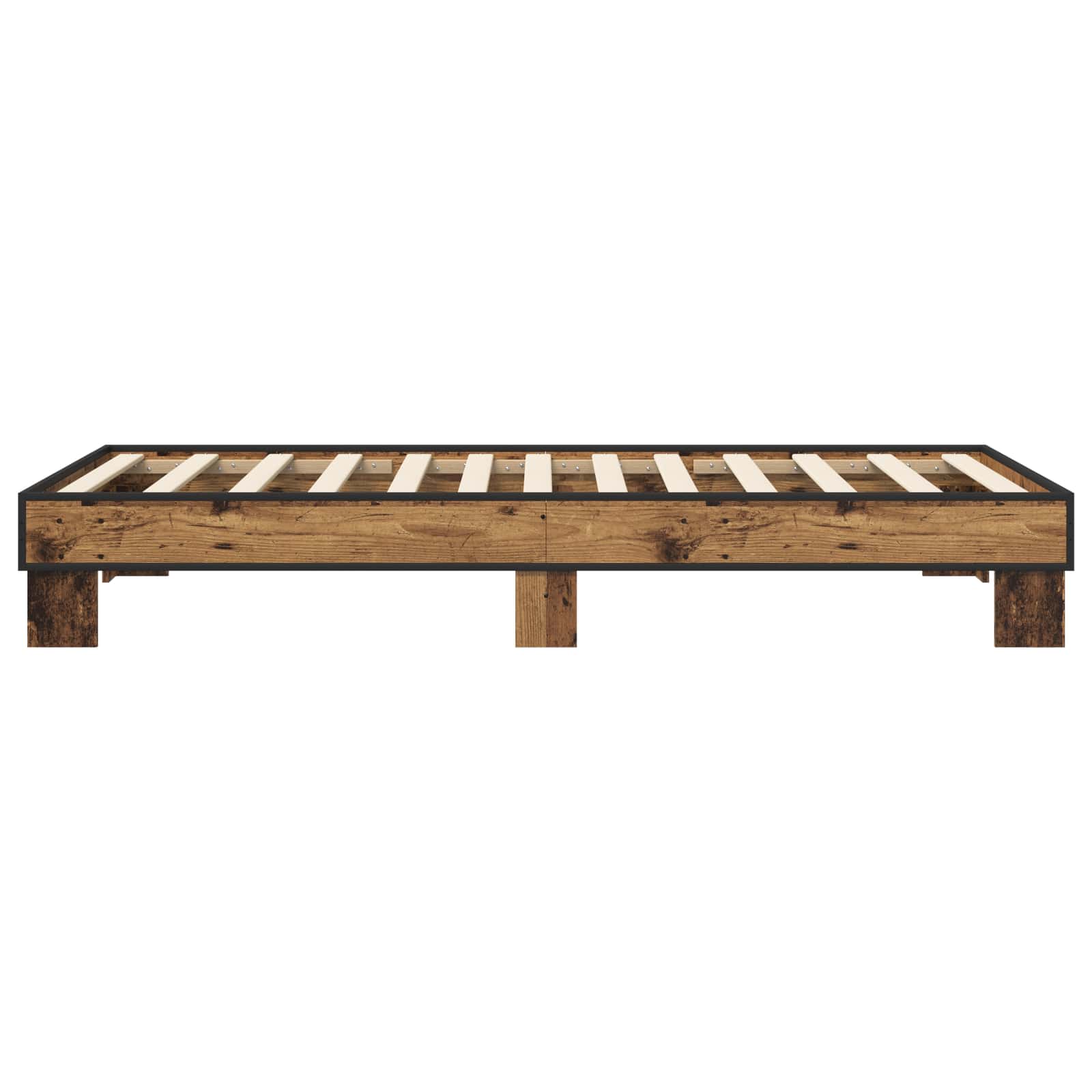 Bettrahmen Altholz 80 x 200 cm Holzwerkstoff