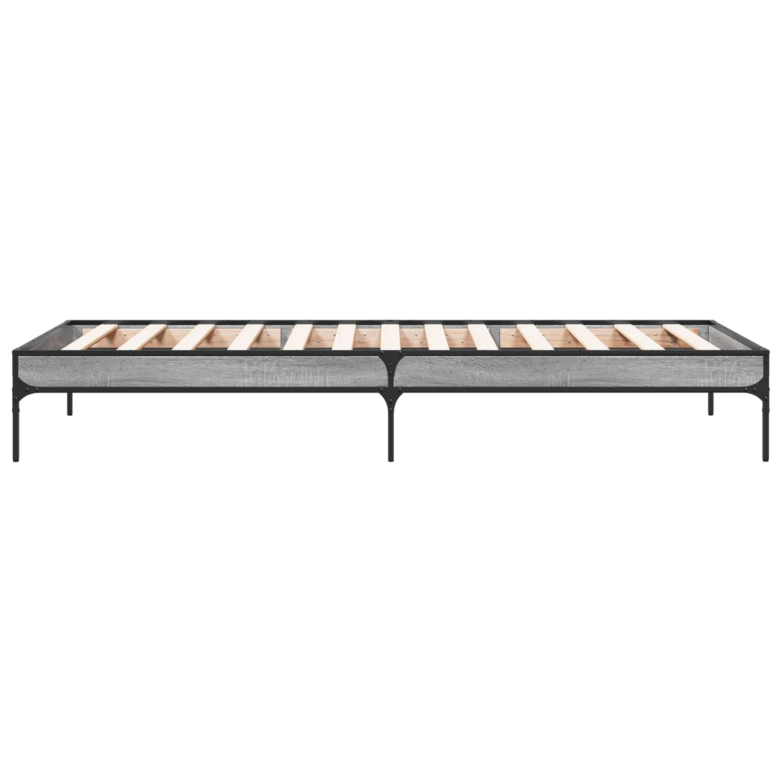 Bettrahmen Grau Sonoma 80 x 200 cm Holzwerkstoff